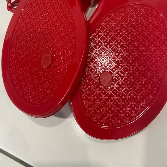 Tory Burch red  jelly sandals - Picture 3 of 3